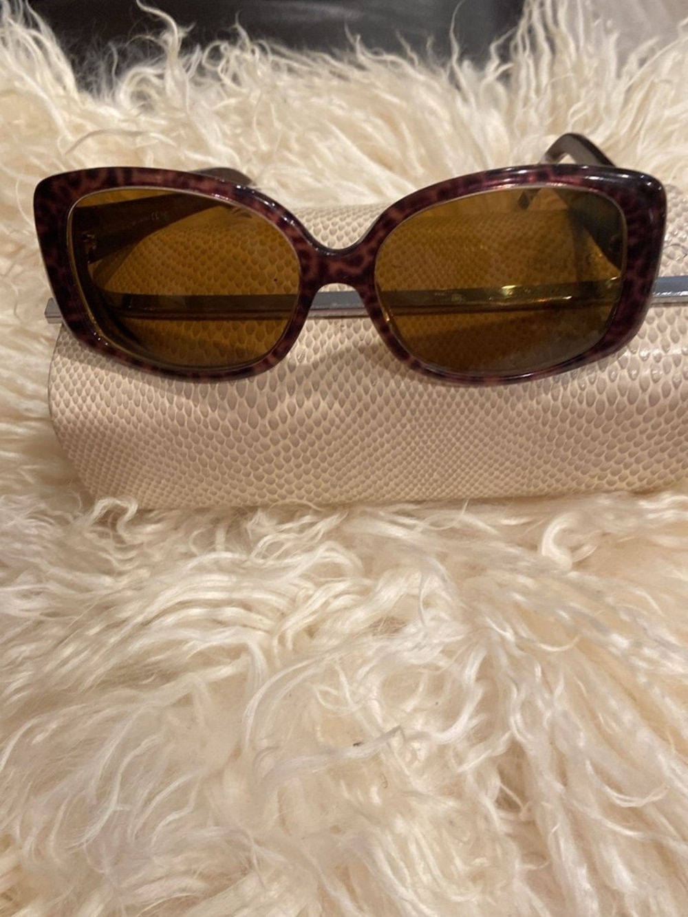 Jimmy Choo Tortoiseshell Oversized Rx Sunglasses with Case And COA - Picture 5 of 14